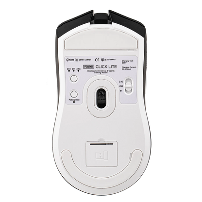 Mouse da gaming EPOMAKER Click Lite cablato/BT/wireless 2.4GHz con sensore PAW3311, da 800 a 24000 DPI e batteria da 500mAh per PC/Mac/Linux