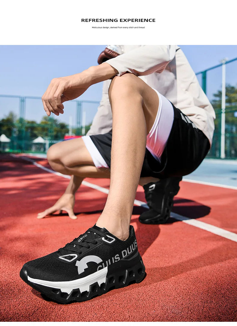Men's Running Shoes Off-road Shoes Cushioning Jogging Non-Slip Breathable Mesh Luxury shoes Outdoor Couple Trainer Race Sneakers