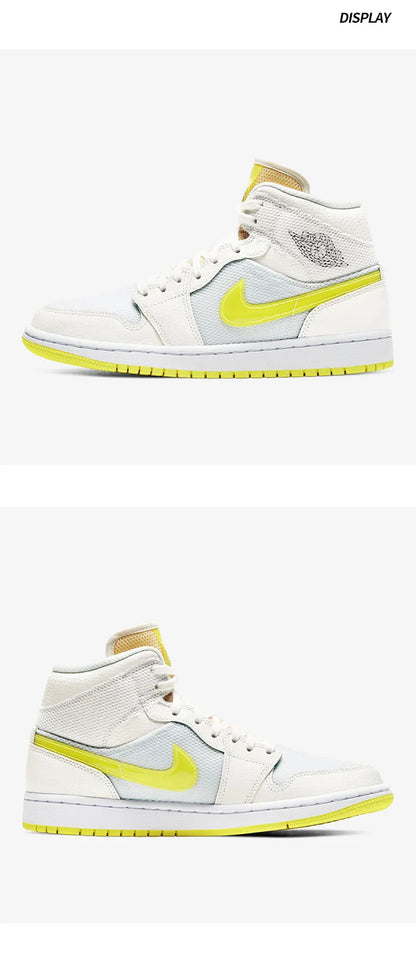 Nike genuine Air Jordan 1 Mid AJ1 Lakers Mid-top Basketball Shoes DB2822-107