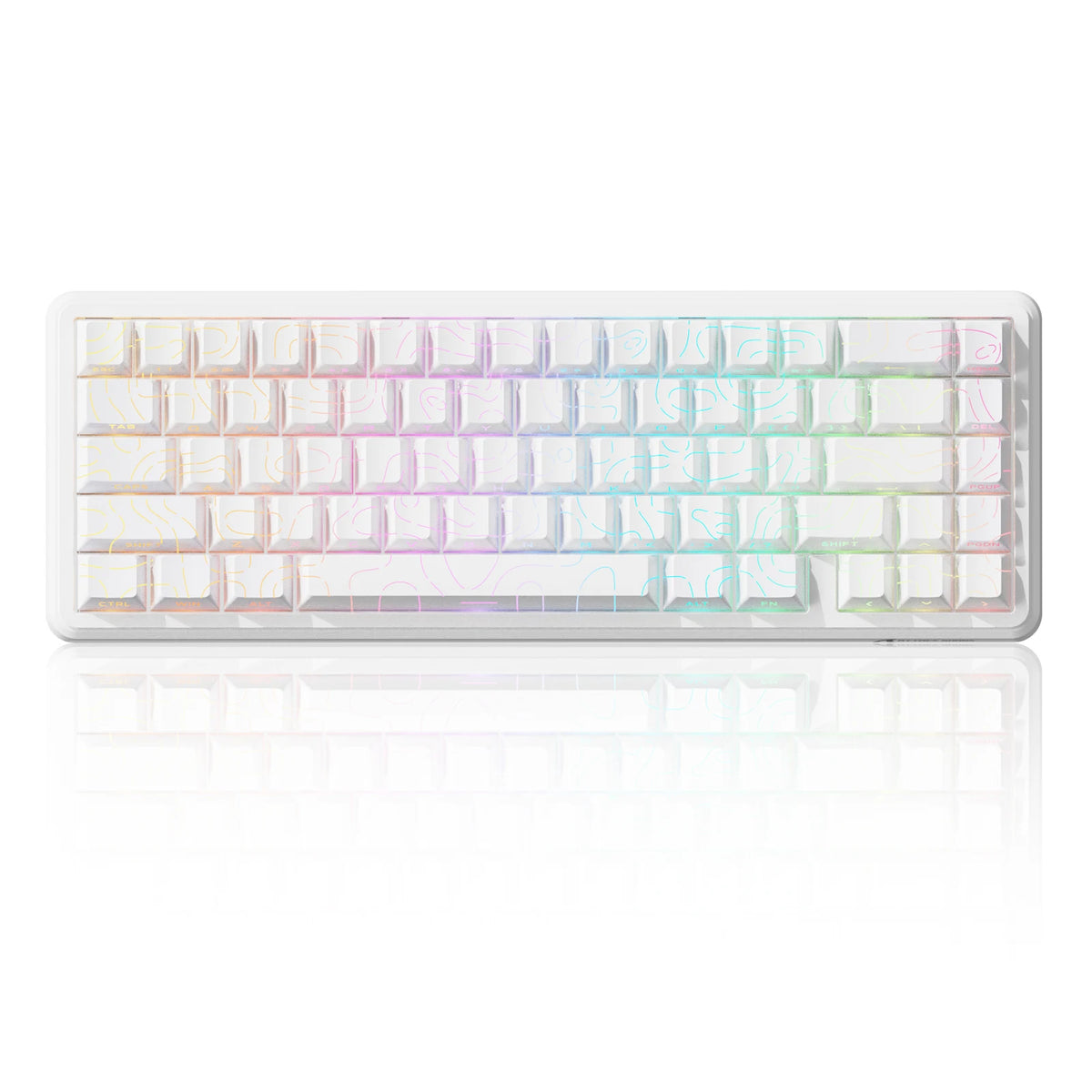 ATTACK SHARK X65 HE Magnetic Switch Rapid Trigger Keyboard, 65% Wired Gaming Keyboard with 8000Hz Polling Rate, Hall Effect RGB Mechanical Keyboard