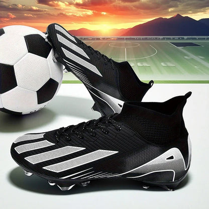 New Men Soccer Shoes Adult Non-Slip Football Boots Cleats Boys Ultralight Sport Sport Outdoor Comfortable Training Match Grass