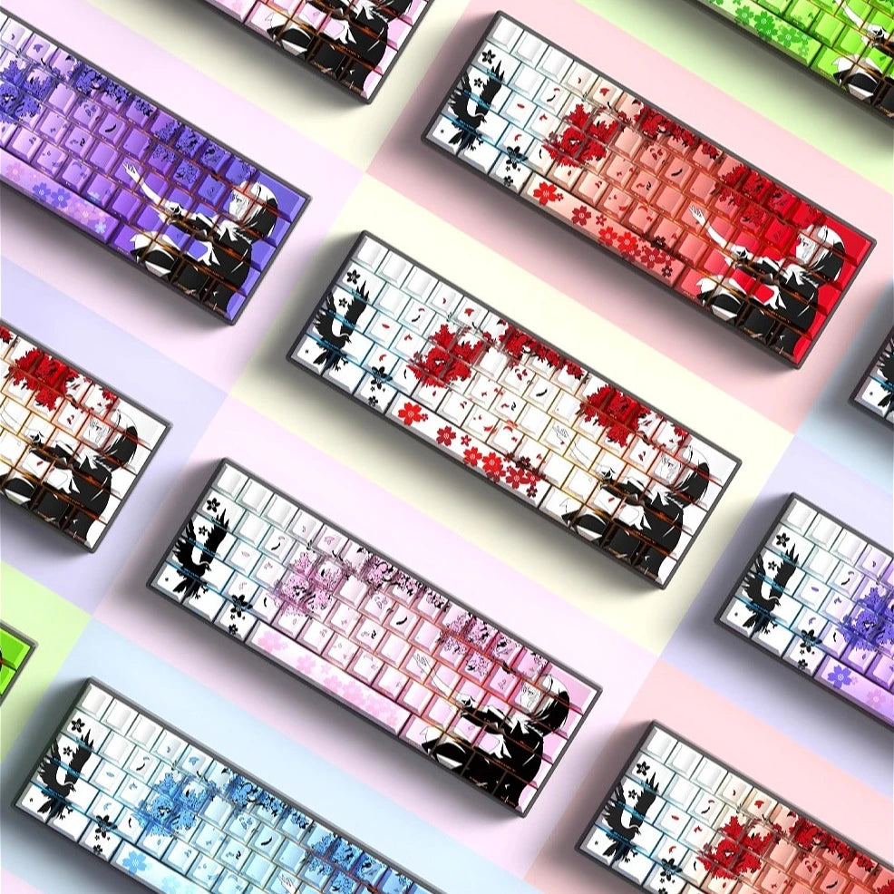 Machima Keycap PBT Cherry Side Engraved Translucent Keyboard Keychain Compatible with MX Switch Gaming Mechanical Keyboard