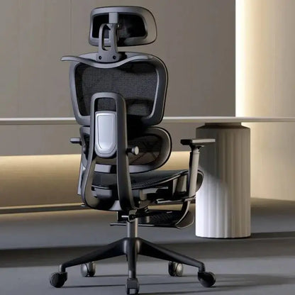 Ergonomic Office Chair with Adjustable Back Support, Mesh Computer Gaming Chair, Lumbar Support Office Chair, Swivel Rolling Desk Chair for Home & Office