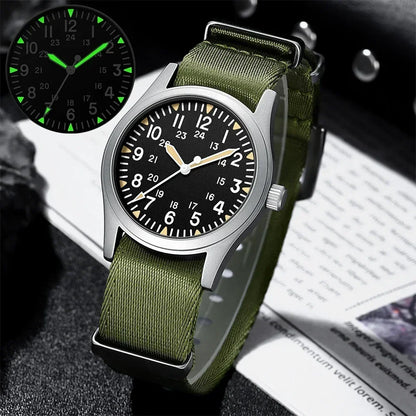 MILITREK 2026 New Military Retro Men'S VH31 Quartz Watch 37mm Sapphire Stainlesssteel 100m Waterproof C3 Luminous Reloj Hombre
