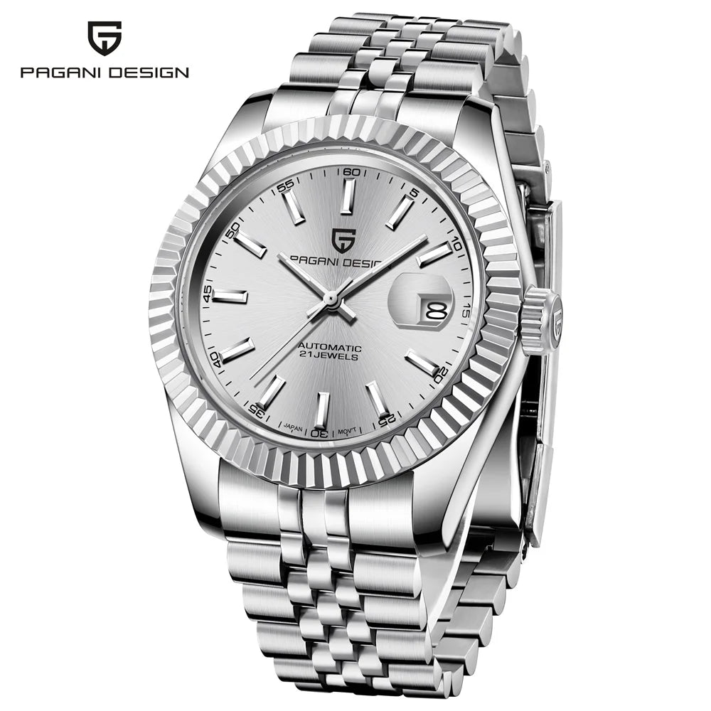 2026 New PAGANI DESIGN Watches Luxury Gold And Silver Mechanical Watches For Men Stainless Steel Sapphire Mirror Automatic Watch