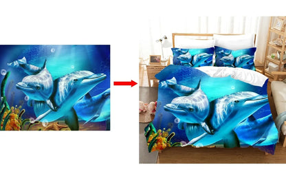 Cartoon Children Duvet Cover Minecraft Cartoon Quilt Cover Bedding Set Queen King Full Size with 1/2 Pillocase Bedroom