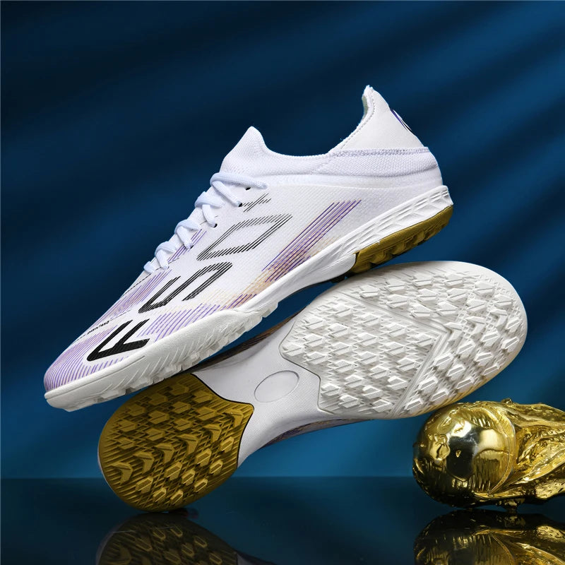New Men Soccer Shoes High-quality Cleats Football Boots Sneakers Hot-selling Indoor Futsal Non-Slip Match Grass High-top Outdoor
