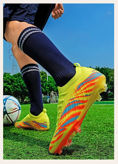 New Men Match Unisex Soccer Shoes Outdoor Adult Cleats Ultralight Football Boots Sport Non-Slip Comfortable Grass High-quality