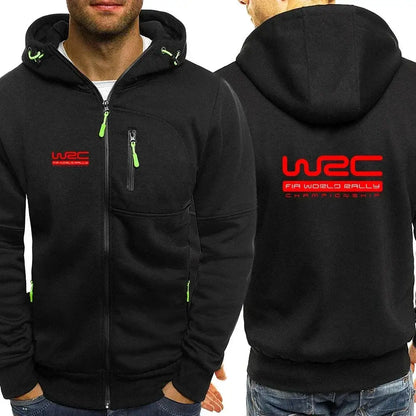 New Spring Autumn Men's World Rally Championship WRC Logo Printing Fashion Hooded Streetwear Casual Zipper High Quality Hoodies, Produit gaming premium Fraquane, produits de luxe, nouvelle génération, équipement gamer