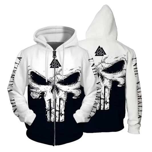 Produit gaming premium Fraquane, produits de luxe, nouvelle génération, équipement gamer, Autumn Sweatshirt New In Hoodies & Sweatshirts Comfortable Fashion Skull Print Keep Warm Clothing Man Hoodie Men's Clothing Tops