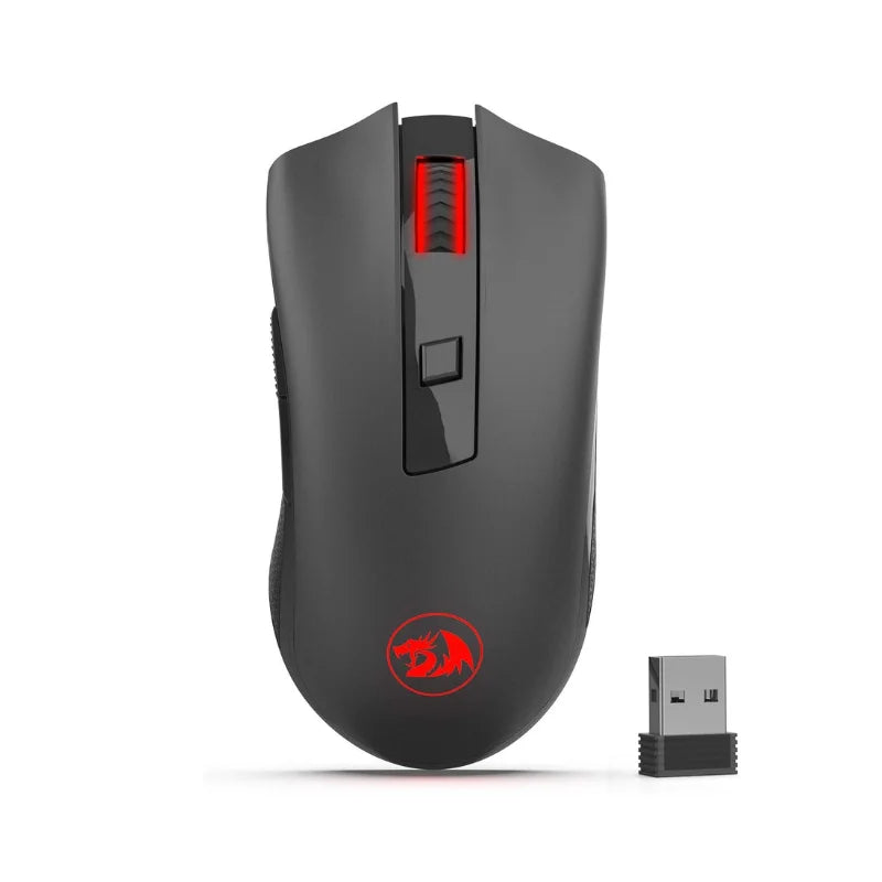 Redragon M652 Wireless Gaming Mouse, 2.4GHz Optical Wireless Mouse with USB Receiver, 5 Adjustable DPI Levels, Ergonomic Wireless Mouse for Gaming & Office