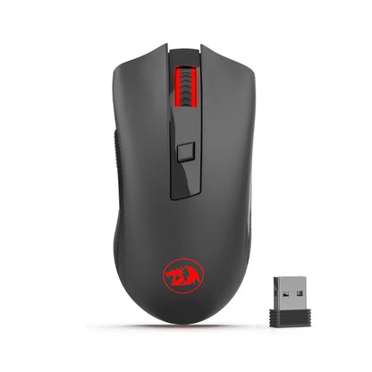 Redragon M652 Wireless Gaming Mouse, 2.4GHz Optical Wireless Mouse with USB Receiver, 5 Adjustable DPI Levels, Ergonomic Wireless Mouse for Gaming & Office