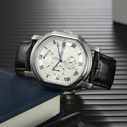 BERNY Men Mechanical Watch Top Accuracy Move Automatic Wristwatch Luxury Male Clock Sapphire Self-Winding Men's Watch Waterproof