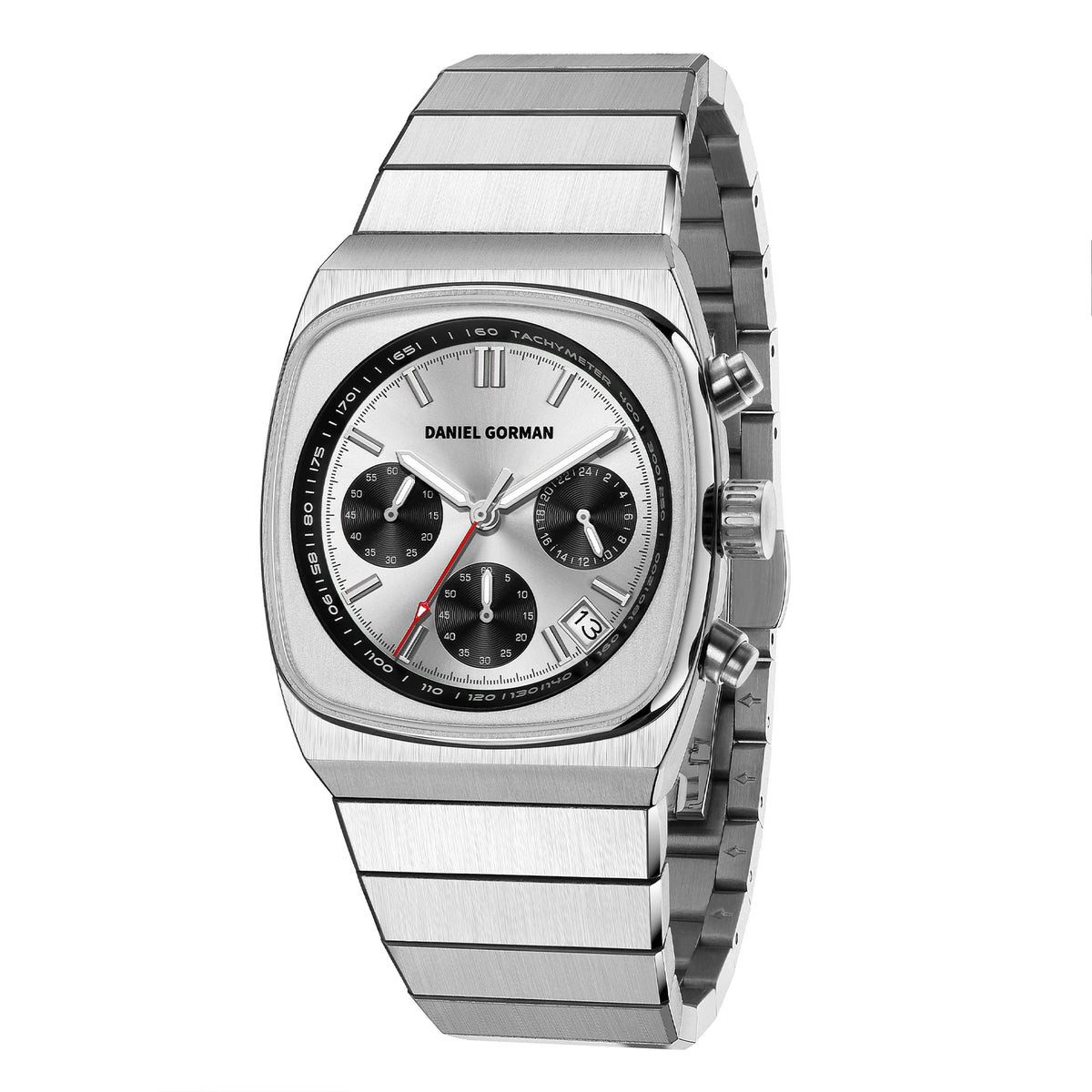 Horloge voor mannen in roestvrij staal Case Shape: Round Case