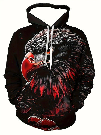 2025 Fashion Cool Eagle Men's Hoodie 3D Printed Hoodies Edition Trend American Eagle Men's Sportswear Kids Casual Unisex Pullover