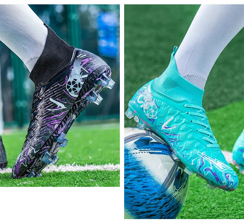Men Professional Football Shoes Society Cleats Soccer Shoes Original Indoor Football Field Boots Grass Training TF/FG Sneaker