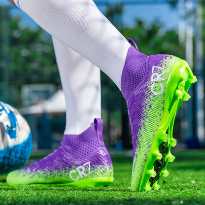 Autumn Hot Selling Shock-absorbing Adult Football Shoes Soft and Stable Sports Shoes Rebound Wrapped Lightweight Nail Shoes
