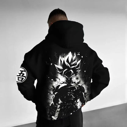 Nová mikina s kapucí 2026 s potiskem Anime Dragon Ball, pánská a dámská mikina s kapucí, pánský top, sportovní mikina s kapucí Harajuku Y2K
