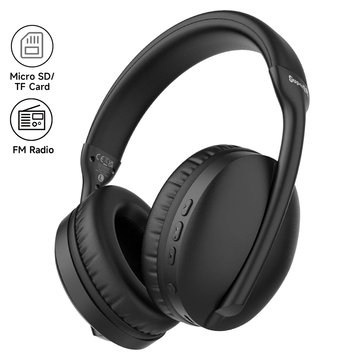OneOdio SuperEQ S6001 Bluetooth Headphones Over-Ear Wireless HiFi Stereo Headphones with Bluetooth 5.3, TF Card, FM Radio & Microphone