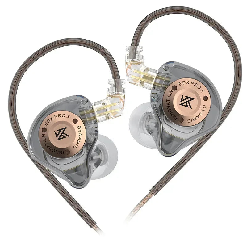 KZ EDX PRO X Wired Earphones HiFi Stereo Bass Earbuds with Detachable Cable, Gaming Sport In-Ear Headphones with Noise Isolation