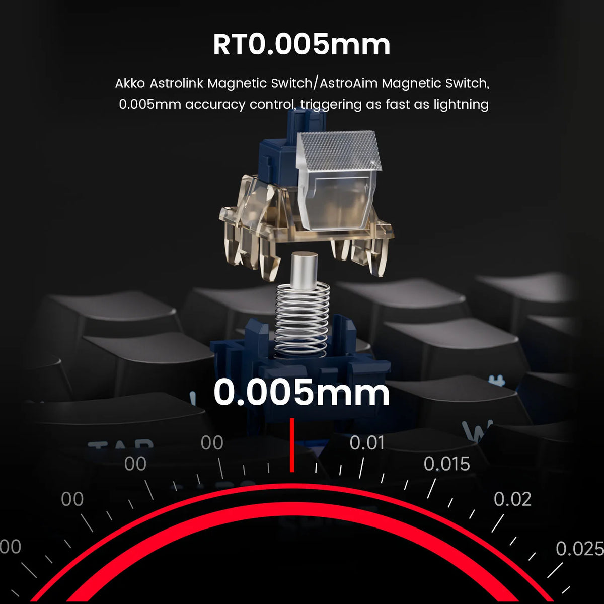 AKKO TAC75 HE Magnetic Switch Keyboard 75% Gaming Keyboard with Rapid Trigger, 8K Polling Rate, RGB Wired Custom Mechanical Keyboard for Esports