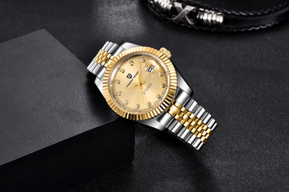 2026 New PAGANI DESIGN Watches Luxury Gold And Silver Mechanical Watches For Men Stainless Steel Sapphire Mirror Automatic Watch