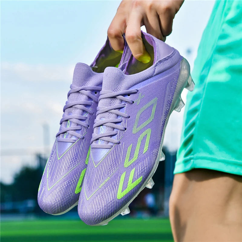 New Men Football Boots Non-Slip Match Grass Cleats High-top High-quality Soccer Shoes Futsal Sneakers Indoor Hot-selling Outdoor