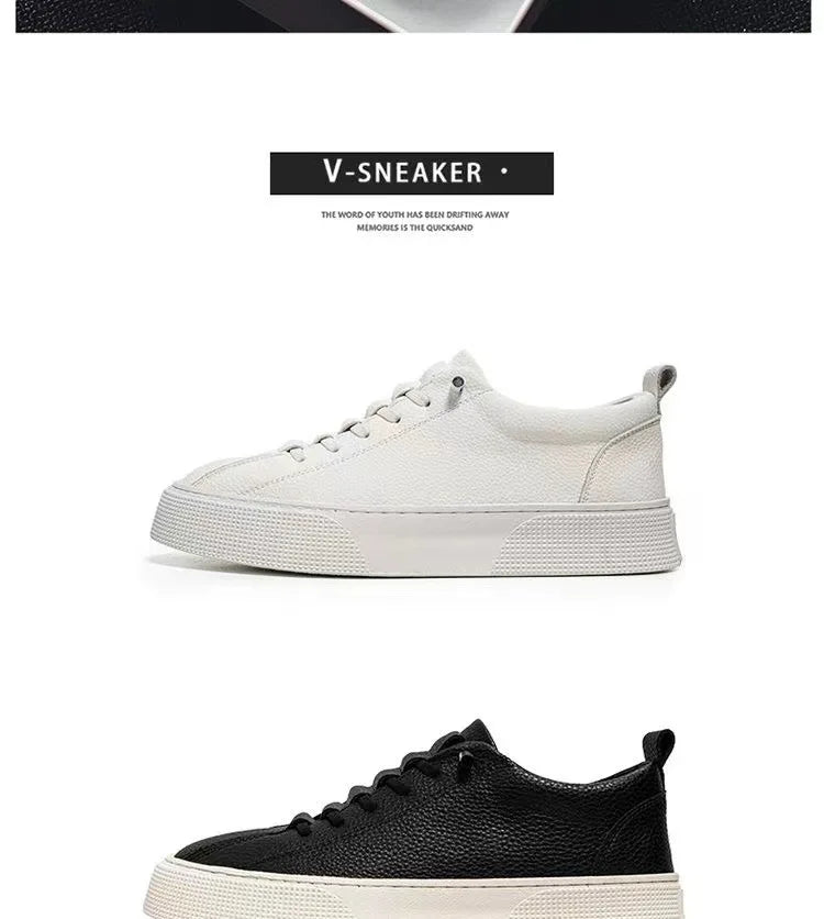Men Sneakers Casual Shoes Men Flats Zapatillas Hombre Lightweight PU Leather Breathable Shoe Mens White Sports Tenis Shoes
