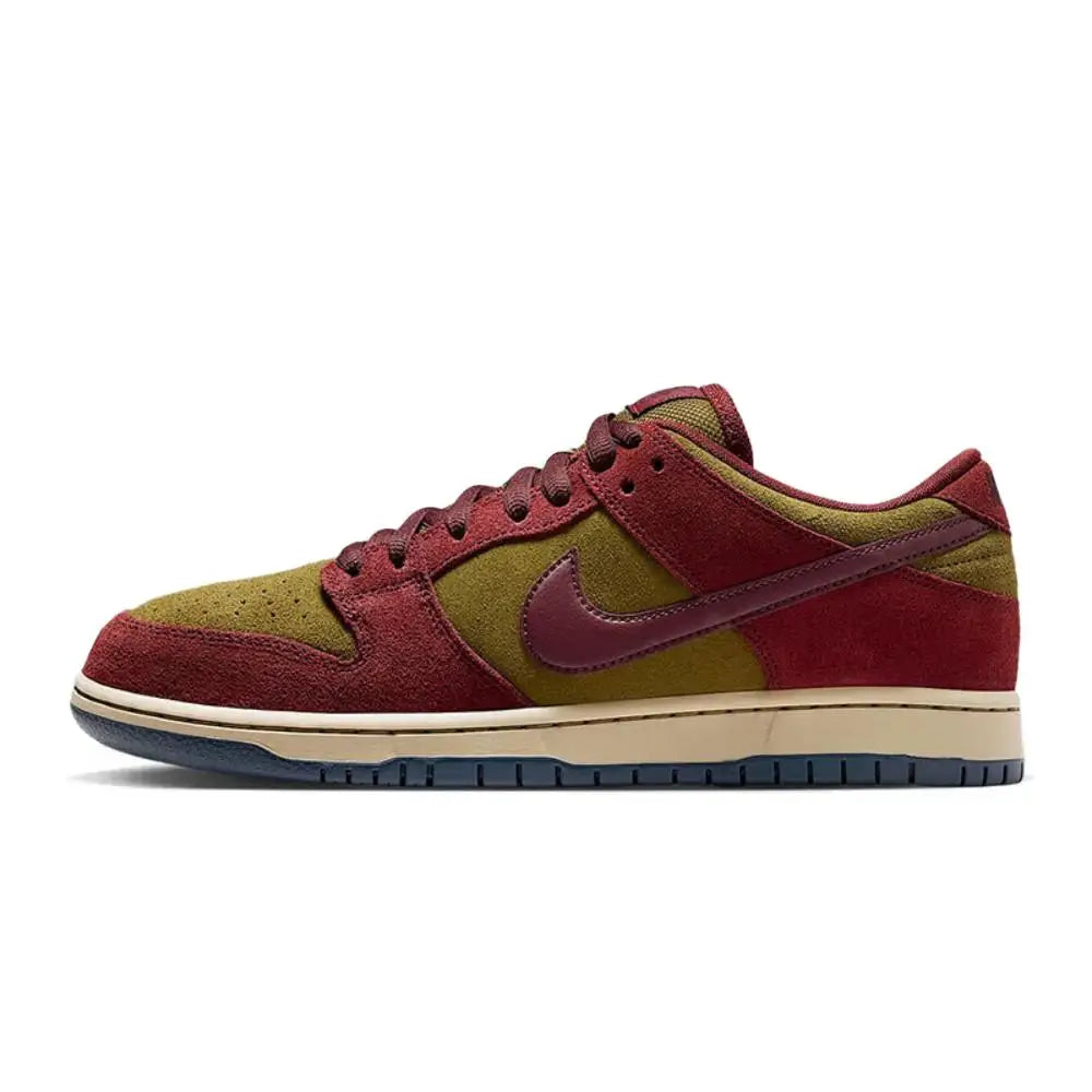 Nike Dunk Low Burgundy Slip-Resistant Durable Retro Low-Top Sneakers Unisex Style HQ1965-600