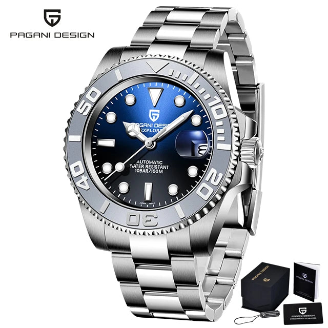 2025 New PAGANI DESIGN PD-1651 V3 Men Mechanical Watch Luxury Sapphire Glass Automatic Watch 40MM Stainless Steel Watch for Men