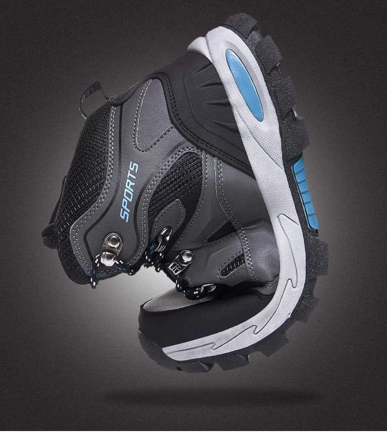 Outdoor Waterproof Hiking Boots Men's Women's Spring And Autumn Hiking Wear-resistant Mountain Sports Boots Hunting Sports Shoes