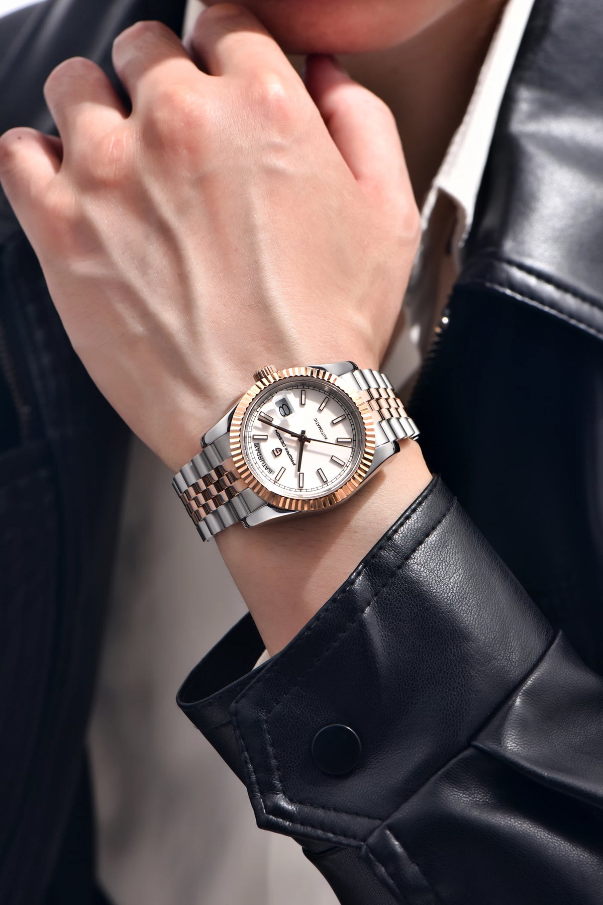 PAGANI DESIGN Luxury Men Watch Sapphire mirror Luminous Stainless Steel Watch Week Date Mechanical Waterproof ST16 Man watch