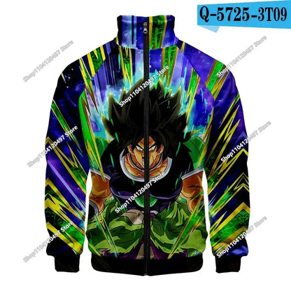 Anime Goku Dragon Ball Jacket Men Women Harajuku Hip Hop Japanese Zip Up Hoodies Goku Clothes Stand Collar Sweatshirt, Produit gaming premium Fraquane