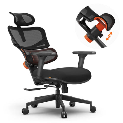 NEWTRAL NT001 Ergonomic Office Chair with Adaptive Lumbar Support, Adjustable Backrest, 3D Armrests, Headrest & Reclining Design