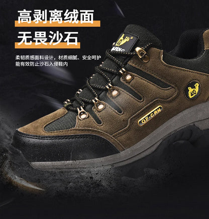 Winter Casual Shoes Men Leather Comfortable Walkng Shoes Autumn Classic Outdoor Sneakers Women High Top Hiking Sneakers Lace Up