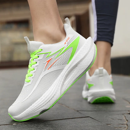 Men Sports Running Shoes Marathon Air Cushion Breathable Lightweight Comfortable Women Outdoor Athletic Sneakers Jogging Tenis