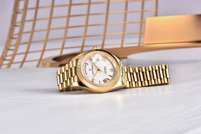PAGANI DESIGN Luxury Men Watch Sapphire mirror Luminous Stainless Steel Watch Week Date Mechanical Waterproof ST16 Man watch