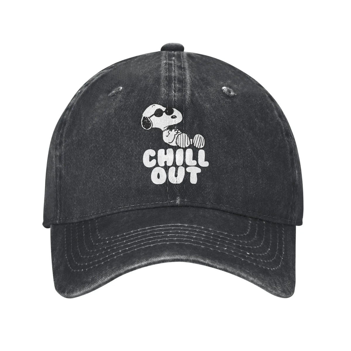 Sleeping Snoopy Baseball Caps Casual Distressed Washed  Snapback Cap Unisex Style Outdoor Summer Adjustable Caps Hat