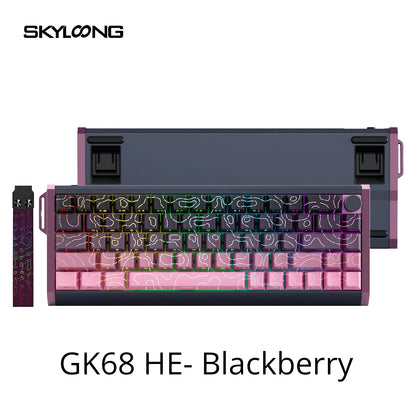 SKYLOONG GK61/GK68 HE Magnetic Keyboard Aluminum Case 8000hz RT0.01mm Rapid Trigger PBT Keycap RGB Backlit Wired Gaming Keyboard