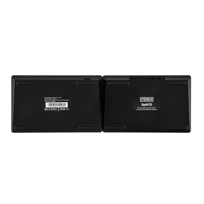 EPOMAKER Split70 QMK/VIA 70% Split Layout Hot-Swap Wired/BT/2.4Ghz Wireless Mechanical Gaming Keyboard with Programmable Knob