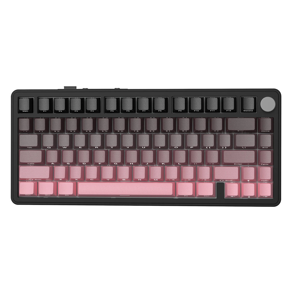 ATTACK SHARK X85 Tri-Mode Mechanical Keyboard 75% Gasket Keyboard with CNC Knob, Hot Swappable RGB Wireless Gaming Keyboard for PC, Mac & Laptop