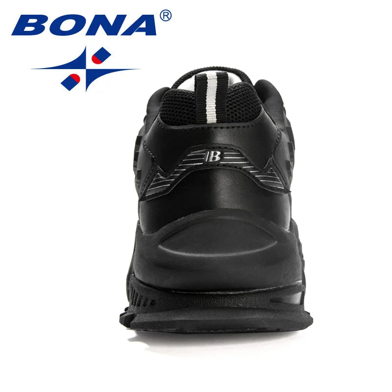 BONA 2023 Nové designové protiskluzové a odolné klasické běžecké boty, pánské sportovní boty na ven, lehké tenisky