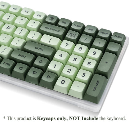 125 Tasten XDA PBT Tastenkappen-Set Matcha Green für mechanische Tastaturen mit 61/64/68/75/87/98/104/108 Tasten für Cherry/Gateron/Otemu/Kailh