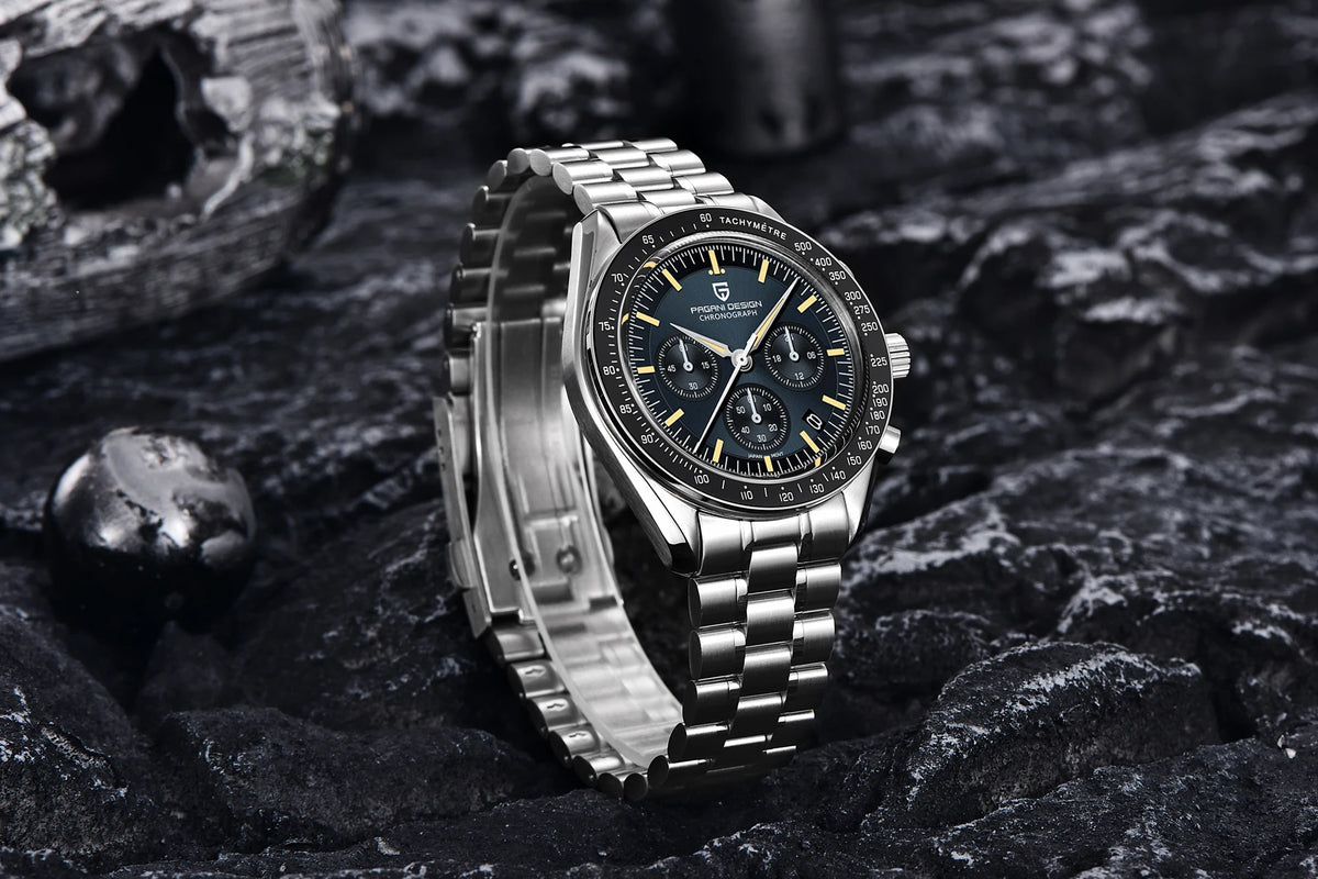PAGANI DESIGN 2026 New CK2988 Moon Watches Retro Top Luxury Quartz Watch For Men Sapphire glass Speed Chronograph Wristwatch Men
