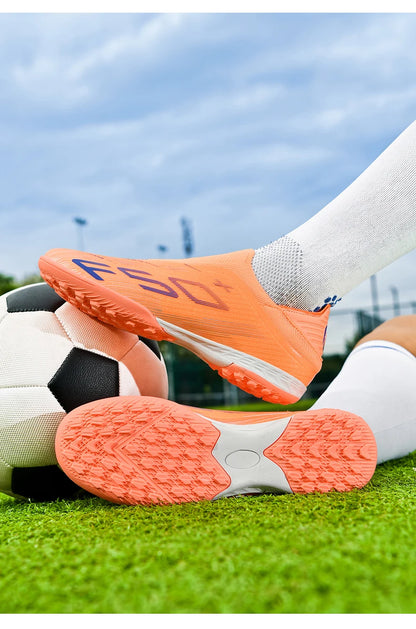 New Men Soccer Shoes High-quality Cleats Football Boots Sneakers Hot-selling Indoor Futsal Non-Slip Match Grass High-top Outdoor