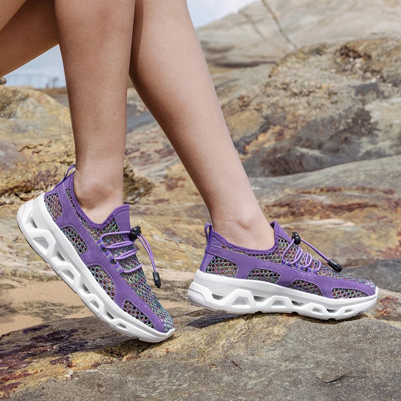 2026 Men Women Quick-Dry Wading Shoes Water Breathable AquaIn Upstream Antiskid Outdoor Sports Wearproof Beach Sneakers 39-46