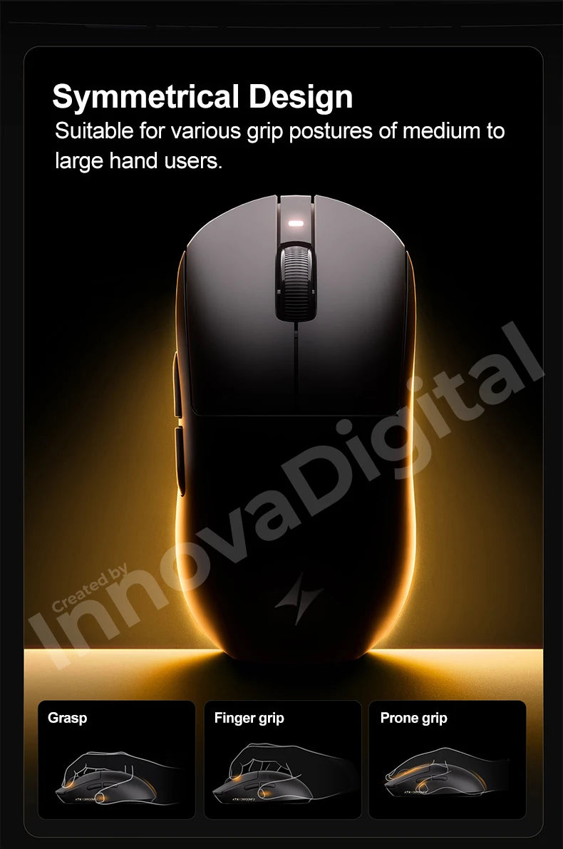 Ratón gaming inalámbrico ATK Dragonfly A9 Ultimate A9 Air PAW3950 ultraligero ergonómico para esports FPS CSGO A9 Ultra