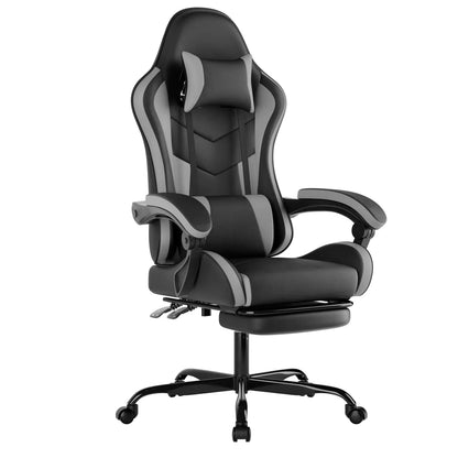 WOTSTA Ergonomic Racing Gaming Chair with Lumbar Support, Adjustable Headrest, Swivel Computer Office Chair for Home & Work