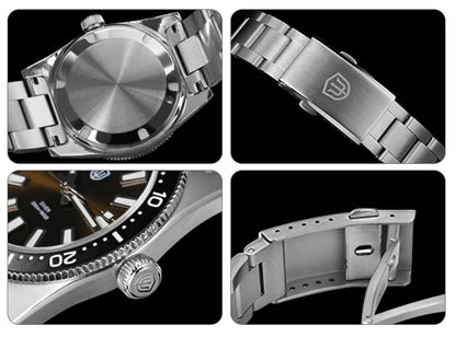 WATCHDIVES WD1965 V2 Men’s Luxury Dive Watch VH31 Quartz, Sapphire Crystal, Stainless Steel & 200M Water Resistant