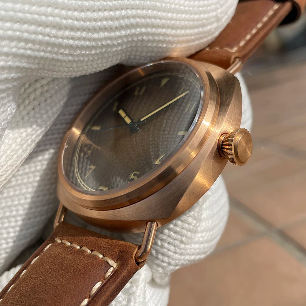 STEELFLIER Official SF760S Luxury Bronze Mechanical Watch NH35 Movt Sapphire Crystal Swiss Luminous 20Bar Waterproof Wristwatch